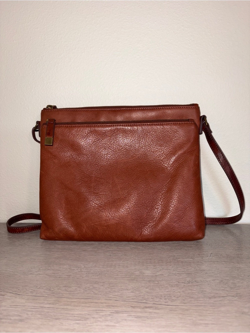 Margot New York Leather Peyton Crossbody Bag